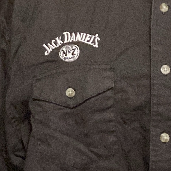 Wrangler black Jack Daniels button up shirt size XL/ XG/TG . - Picture 2 of 9
